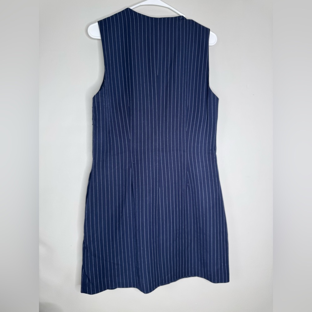 NWT Steve Madden Pinstripe Sleeveless Dress - Picture 3 of 3